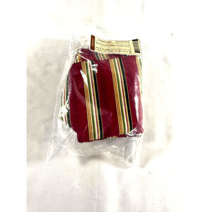 2006 Longaberger Nature's Garland Holiday Stripe Fabric Liner 23363166